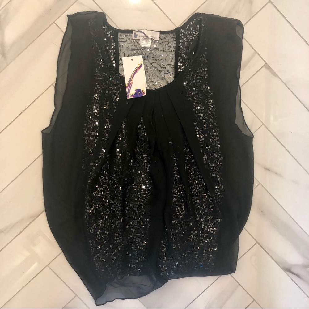 Black Sequin Top